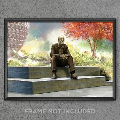 Walt Disney Epcot Center Statue Concept Art Print Poster Wall Art Decor 4002 • $29.95