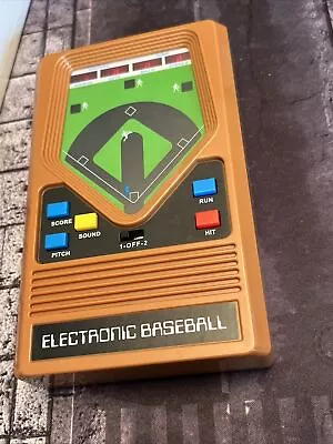 Mattel Classic Electronic Baseball Handheld 2001 Portable Game Vintage Tested • $14.49