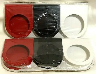 2 Ikea Motsta Packages 6 Metal Candle Holders Black Red White 2.25  Diameter New • $4.79
