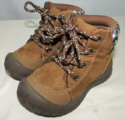 Osh Kosh B'gosh Toddler Boy's BenitoB Ankle Lace Up Brown Boots Size 7 M US • $6.95
