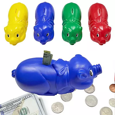 1 Money Savings Piggy Bank Cash Coin Saver Large Pig Safe Vintage Kids Gift 11  • $8.50