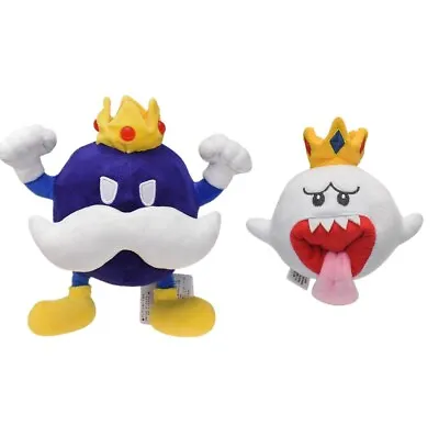 Super Mario Bros King Boo Or King Bob-omb Plush Doll Stuffed Soft Toy Xmas Gift • $9.99