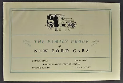 1929 Ford Model A Family Brochure Phaeton Town Sedan Fordor Nice Original 29 • $99.95