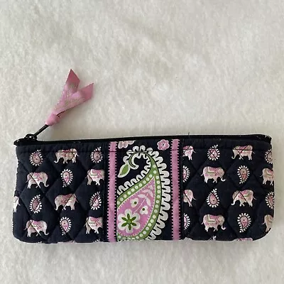 Vera Bradley Pink Elephant Brush Pencil Case Bag  • $9.99