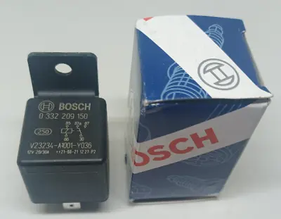 $9.99 • Buy Bosch 12V 30A RELAY 0 332 209 150  5-Pin -- 1 YR Exchange Warranty