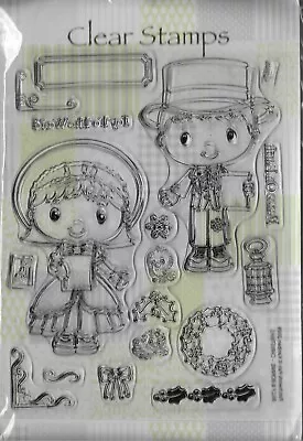 Kanban. Billy & Bonnie Christmas Stamp Set. Stamping. Cardmaking. Scrapbooking • £6