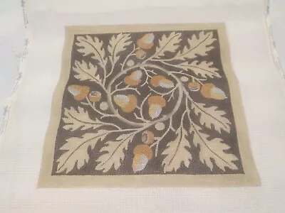$165.35 • Buy Vintage Acorns And Oak Leaves-melissa Shirley-handpainted Needlepoint Canvas