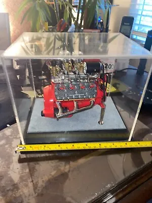 Ford Flat Head V8 Engine With Stand And  Wooden Display Box  Model Car Motor • $350