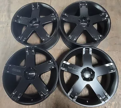 4 Momo 22 Inch Wheels / Rims 5X120 +32mm Matt Black Land Range Rover Sport • $950