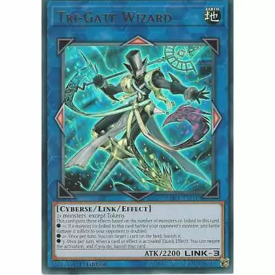 Yu-Gi-Oh! TCG: Tri-Gate Wizard - SDCL-EN042 - Ultra Rare Card - 1st Edition • £1.80