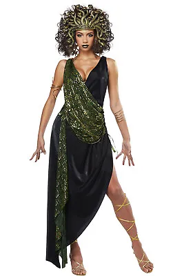 California Costume SEDUSA Medusa Adult Women Greek Halloween Outfit 014 Sz Small • $30.59