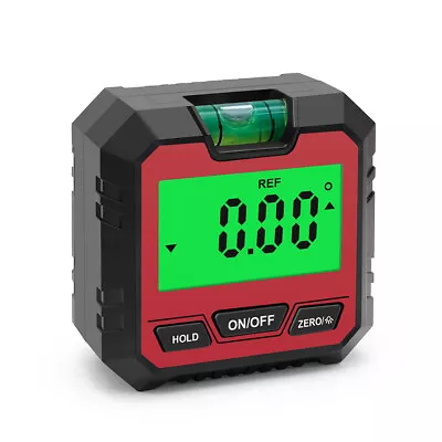 1x Red LCD Magnetic Digital Inclinometer Level Box Gauge Angle Finder Protractor • $14.64