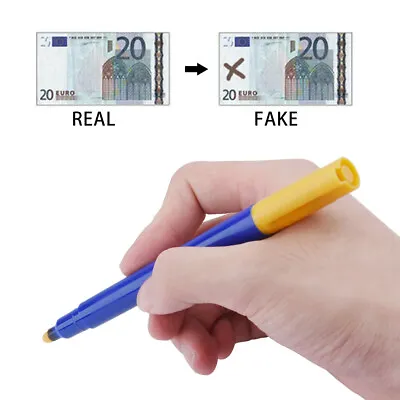 Currency Fake Forgery Counterfeit Bank Note Detector Money Tester Pen New • £3.37