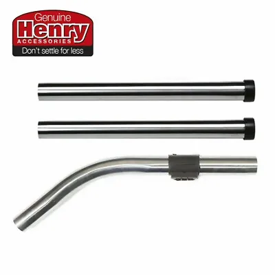 Henry Hoover Pole Tube Set Wand Stainless Steel 601053 Genuine Numatic 3 Piece • £14.50