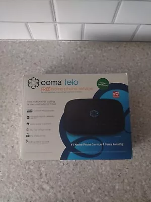 Ooma Telo Free Home Phone Service VoIP Phone - Black With Cords • $49.99