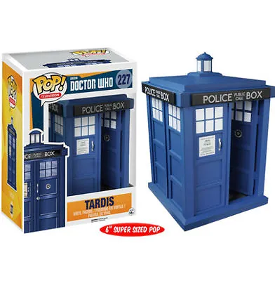 NEW Dr Who - Blue Tardis 6  6 Inch #227 Pop! TV Vinyl - Funko 5286 • $149.95