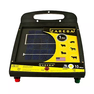 Zareba ESP10M-Z Solar Powered Low Impedance Electric Fence Charger - 10 Mile ... • $200.19