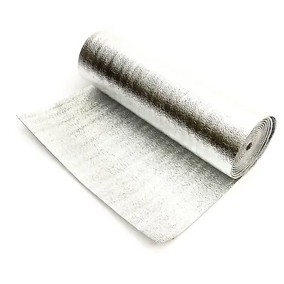 Insulation Double Aluminium Foil Foam Insulating 3mm X 50cm X 5m Roll Home Wall • £10.99