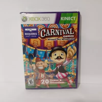 Carnival Games Monkey See Monkey Do (Microsoft Xbox 360 Kinect) - New Sealed • $15