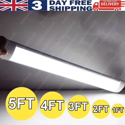 5FT LED Strip Lights Batten Tube Light Office Shop Garage Ceiling Lamp Daylights • £238.71