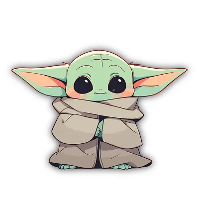 Grogu Star Wars Anime Funko Pop Style Vinyl Decal Sticker • $12.99