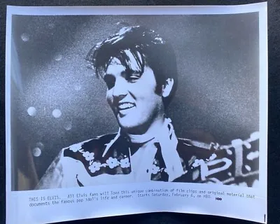 Elvis Presley Promo 8x10 Glossy Photo Original Vintage 1981 This Is Elvis HBO • $20
