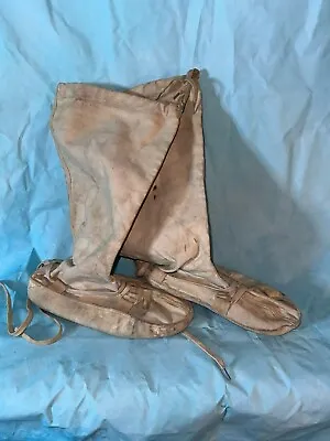  WW2 US Army Issue Snow Camouflage Camo Overwhites Mukluks Overshoes Boots   • $80