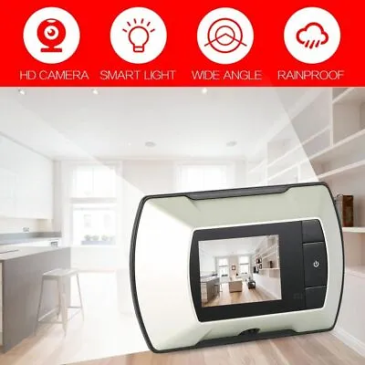 Smart LCD Video Eye Doorbell Wireless HD Video Camera Motion Peephole Ring Camer • $47.99