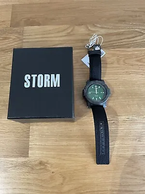 Storm Raven Black / Green Watch Brand New In Box RRP £179.99 Strap • £80