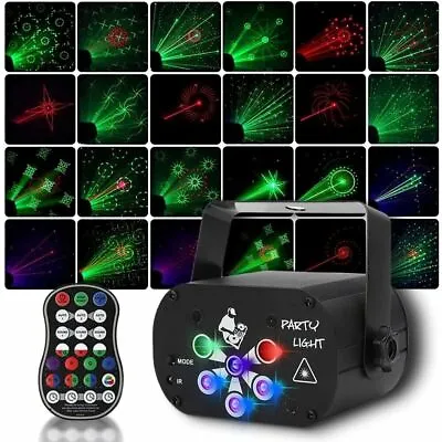 480 Patterns RGB LED Laser DJ Party Lights Disco Light For Stage Show Club Xmas • £17.99