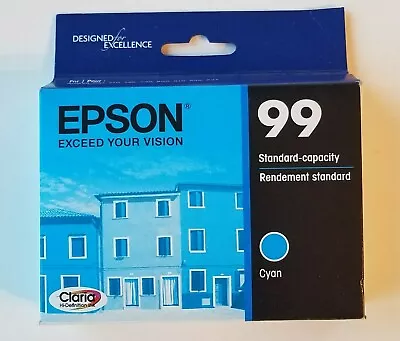 Epson 99 Cyan Ink Cartridge C13T099220 NEW Genuine Expiration 01/2021 • $9.99