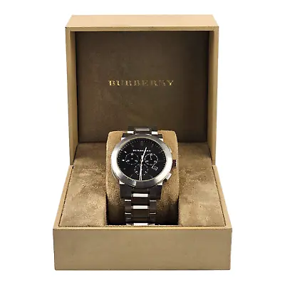 Used Burberry BU9351 Mens 42MM Swiss Chronograph Watch • $150
