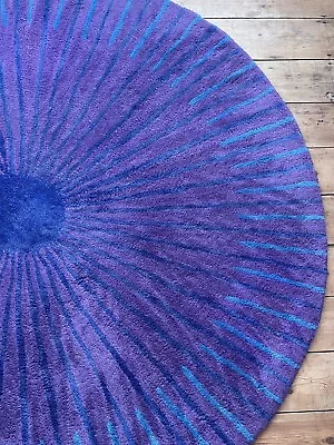 £285 • Buy Vintage Verner Panton Habitat Rug 90s 1999 1969 Design Wool Circular Space Age