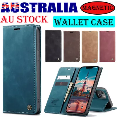 $11.99 • Buy Wallet Leather Flip Case Cover For IPhone 14 13 12 11 Pro Max XR X SE 8 7 6 Plus