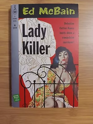 ED McBAIN - LADY KILLER - Very High Grade 1st Edition PBO With GGA • $20