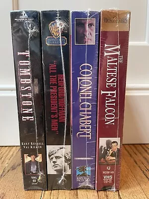 VTG VHS Lot Of 4 Tombstone Redford Hofman Colonel Chanter Maltese Falcon-NEW • $22