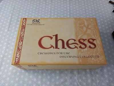 SAC Studio Anne Carlton Chess Set - Robin Hood Painted - NEW UNUSED BOXED • £350