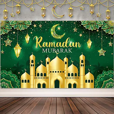 Ramadan Mubarak Decorations Backdrop Banner Muslim Ramadan Kareem Background Eid • $27.55