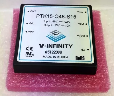 V-infinity Ptk15-q48-s15 Power Supply Module 15vdc New/old Stock  • $34.95