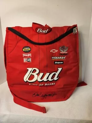 BUDWEISER DALE EARNHARDT Jr Red Racing Suit Backpack Cooler Bag NEW! • $13.70