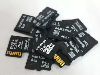 Lot Of 10 Mixed Brand 8GB Micro SD Cards • $22.99
