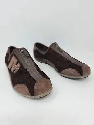 Merrell Arabesque Womens 7 Brown Suede Shoes Zip Top Fashion Sneakers • $24.99