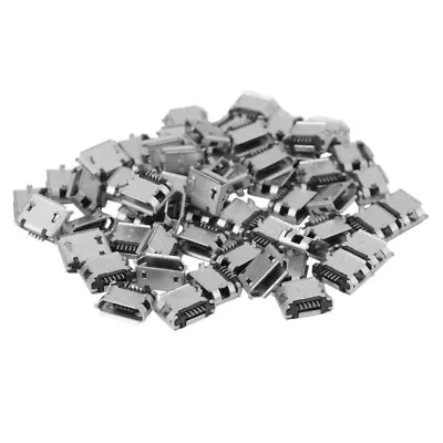 60Pcs Micro-USB Type B Female 5 Pin  Placement SMD DIP Socket Connector Y3L8 • $8.63