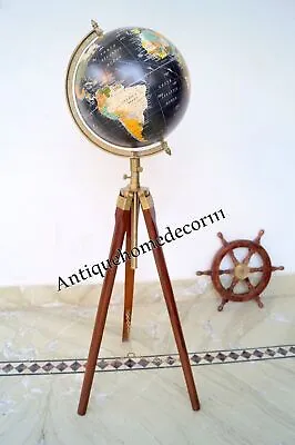 Vintage Antique Style Tripod World Globes Globe Of Earth With Modern Countries • $323.44