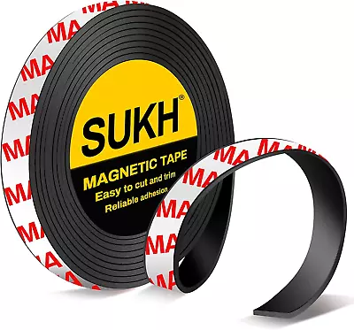 Magnetic Tape Strips With Adhesive Backing - Magnetic Strip  Magnet Band Strong  • $9.29