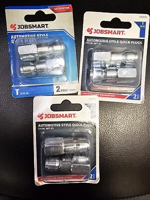 JobSmart Automotive Quick Coupler Air Hose Connector Fittings 1/4 NPT T Style • $9.99