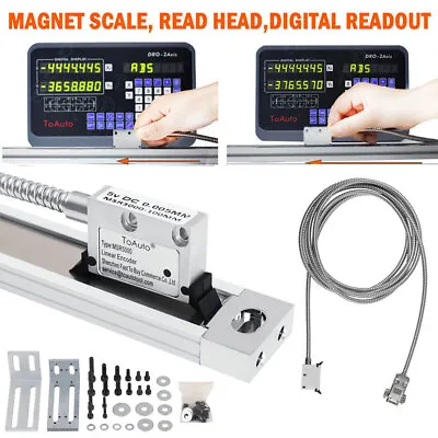 Magnet Scale 4 -40  Read Head Sensor 5um DRO Digital ReadoutUS STOCK • $85.25