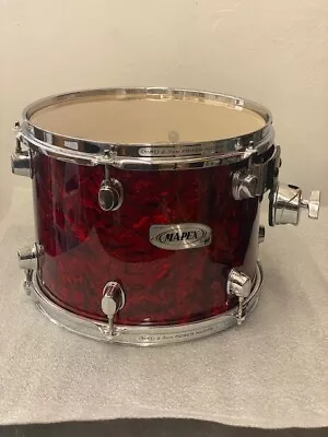 Mapex Pro M Rack Tom 12  X 9  Ruby Red Pearl 2.3mm Power Hoops NEW • $156