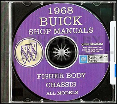 1968 Buick CD Shop Manual And Body Service All Models Including GS Riviera Etc • $87.69