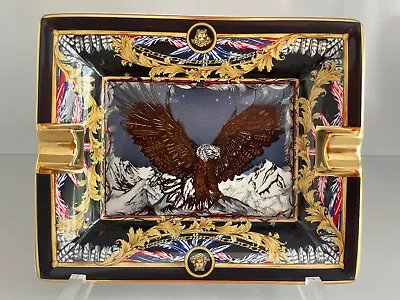 VERSACE Le Regne Animal Sam ASH TRAY 5  Rosenthal NEW  Box Aschenbecher Eagle • $159